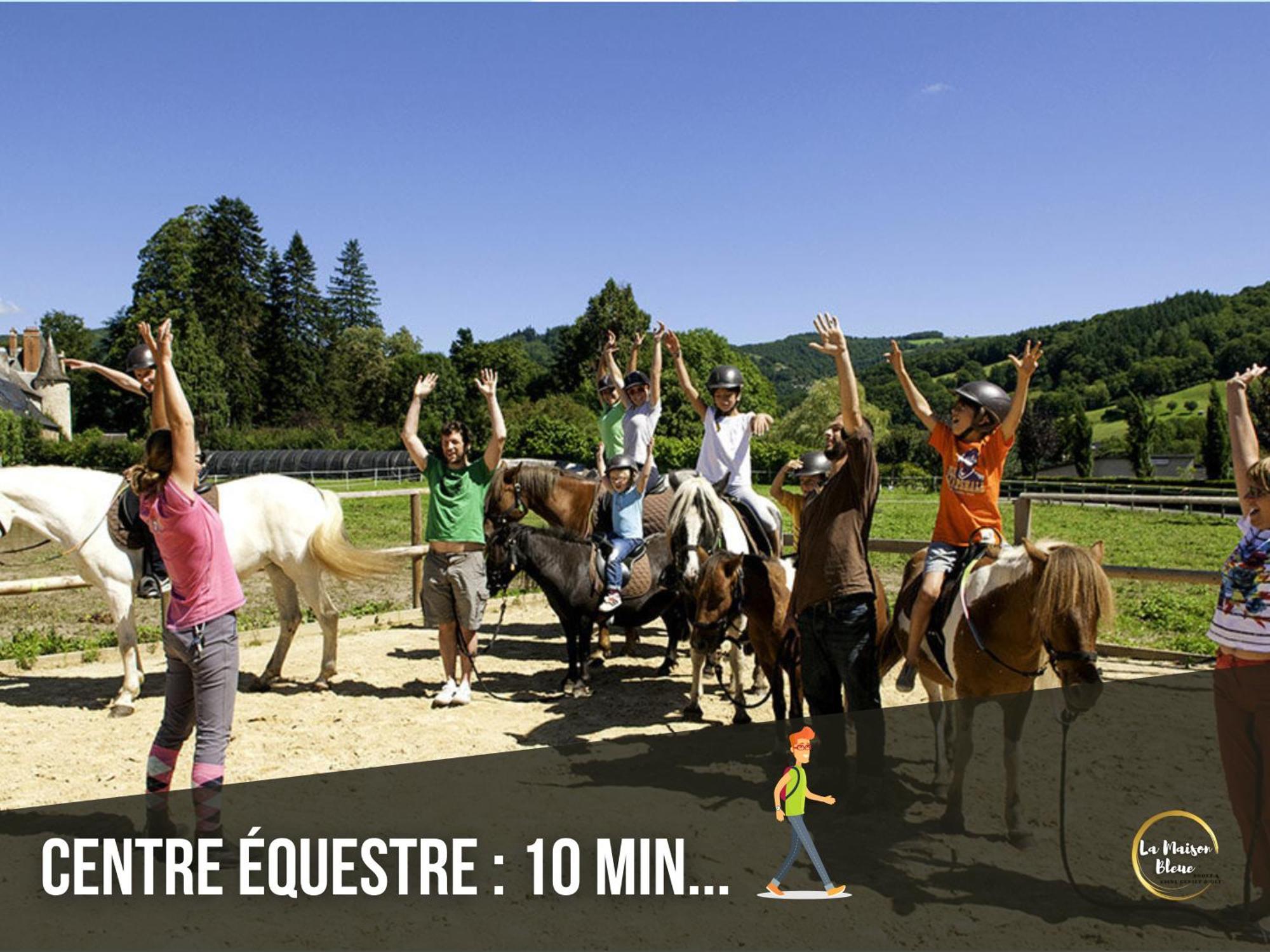 La Maison Bleue, Village Vacances, Piscine, Parking Saint-Geniez-dʼOlt Eksteriør bilde